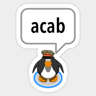 ACAB - Club Penguin Sticker